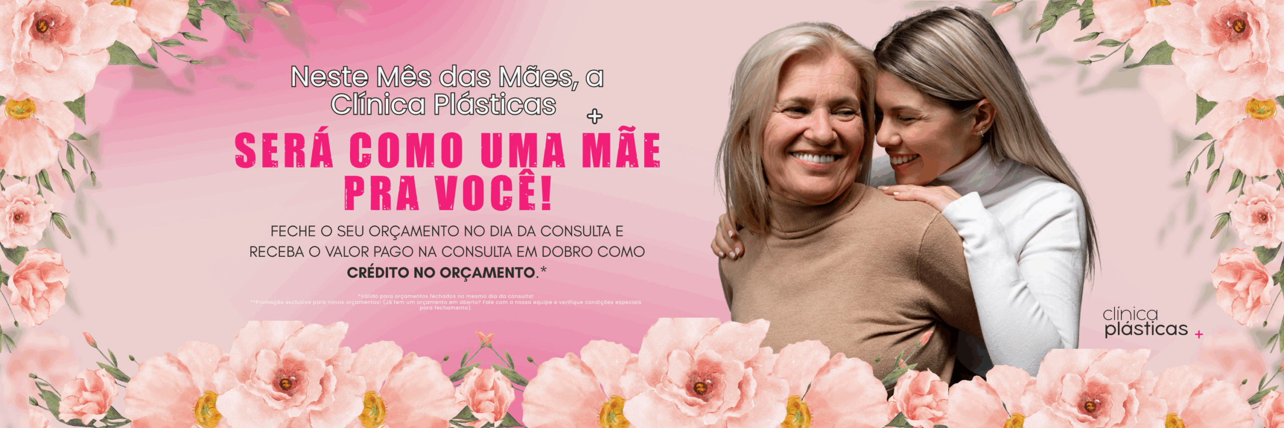 Capa Site Desktop - Mês das Mães - Plásticas+