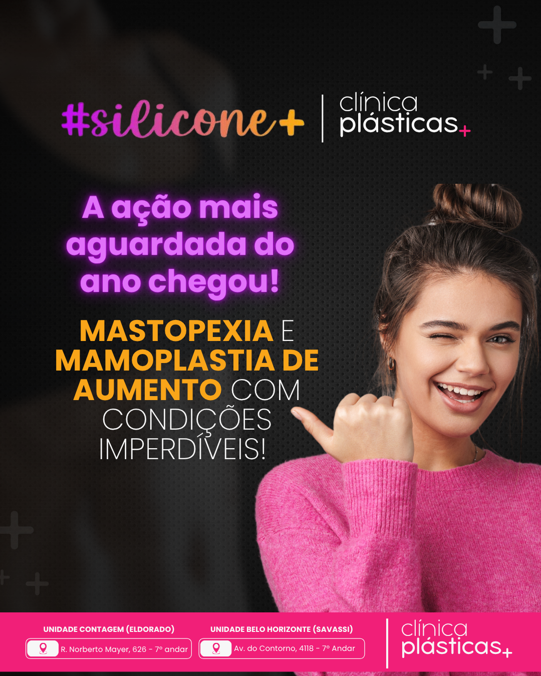 Capa site mobile - Silicone+ - Lançamento - Plásticas+